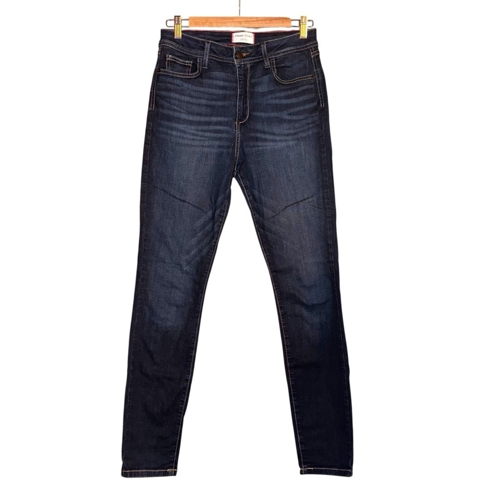 FRAN DENIM April Super High Rise Skinny Jeans Dark Wash Lifters’ Size 27 - Picture 3 of 14